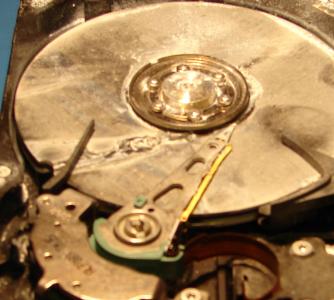 Recupero dati da hard disk incendiato